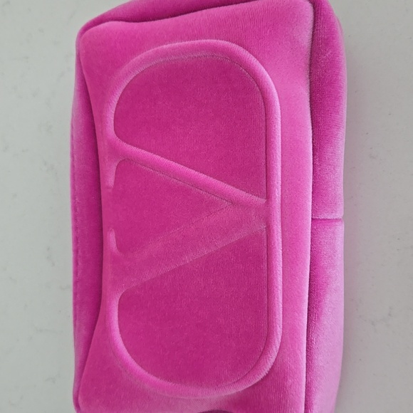 Brand New VALENTINO clutch wristlet mini bag VLOGO pouch bag pink - Picture 2 of 9